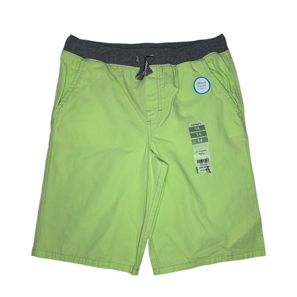 NWT Carter's Neon Green Shorts Size 14